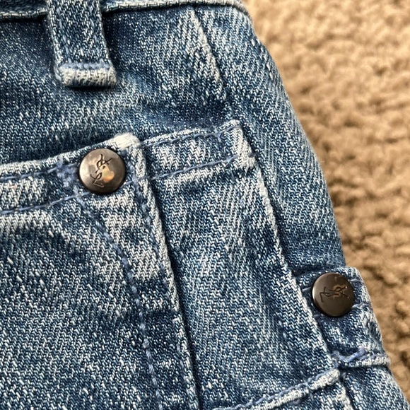 Vintage YSL Yves Saint Laurent Patchwork Jeans - Picture 8 of 13